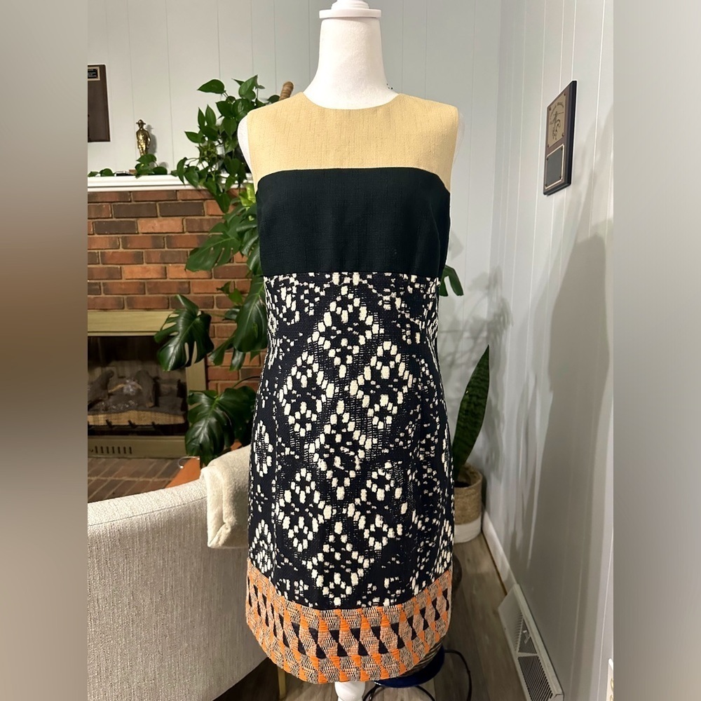 🛍️Per Se Cotton blend multi color sleeveless dress Size 6